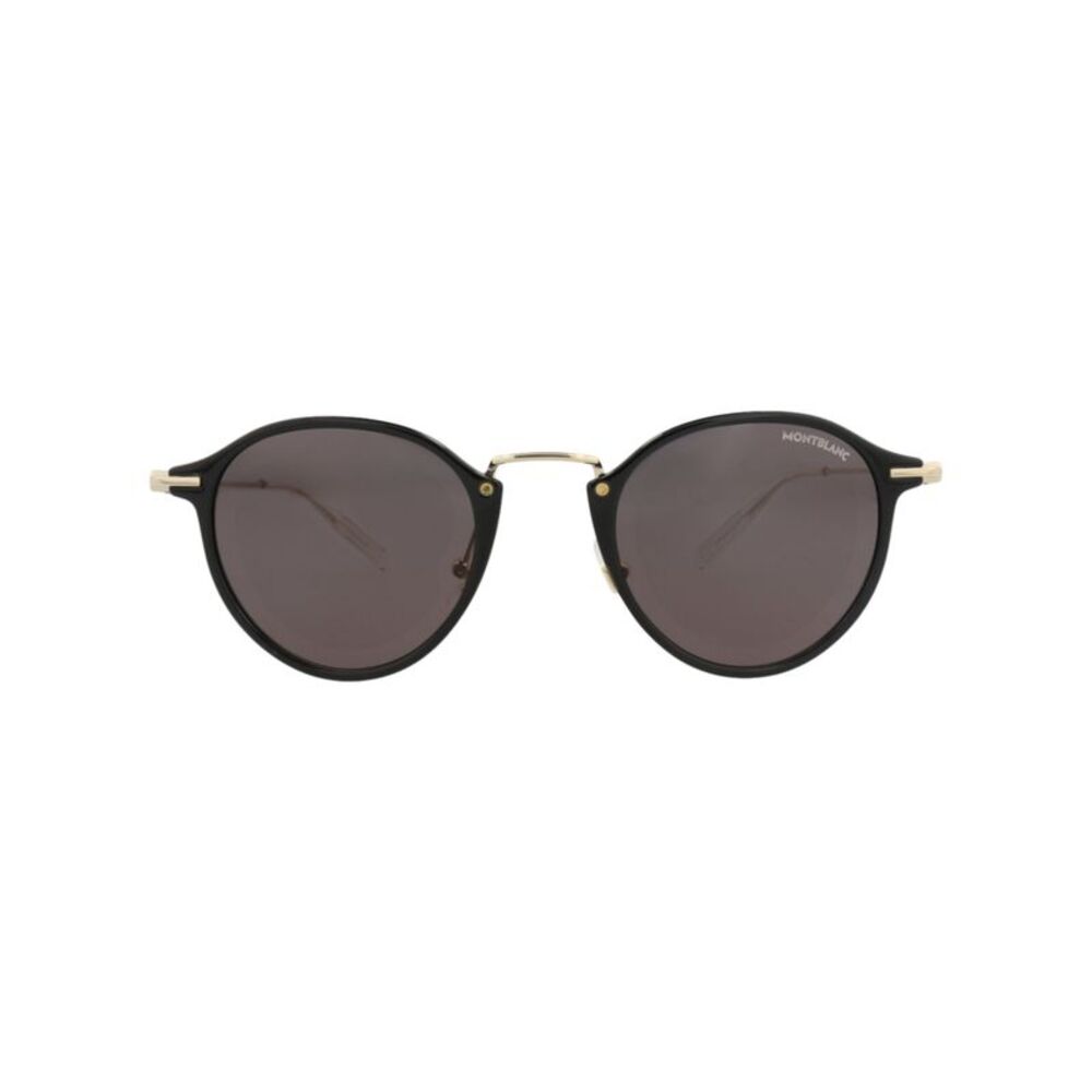 Montblanc Round-Frame Injection Sunglasses Black Mens